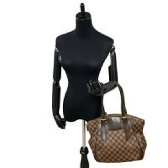Louis Vuitton Verona Damier Leather Tote Bag Brown - Picture 2 of 8